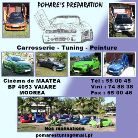 Pomare's Preparation Carrosserie Tuning Peinture