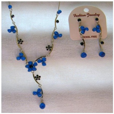 PARURE TENUE DE SOIREE PERLES DE VERRE