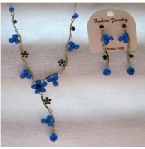 PARURE TENUE DE SOIREE PERLES DE VERRE