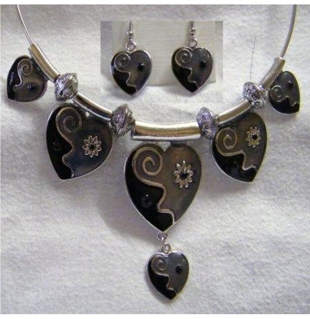 PARURE MODERNE COEUR