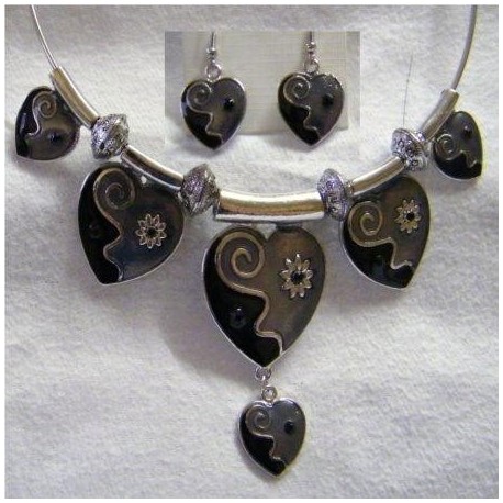PARURE MODERNE COEUR