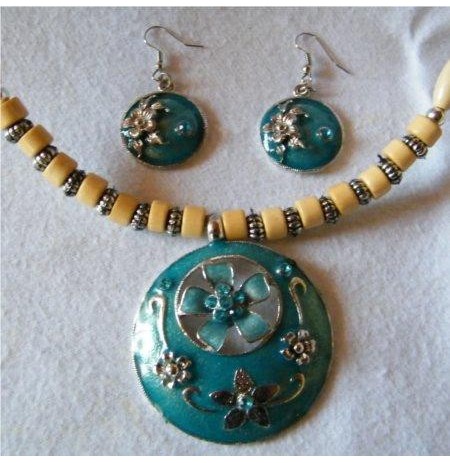 PARURE CLAIR DE LUNE ROND FLEUR