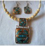PARURE CLAIR DE LUNE DOUBLE CARRE
