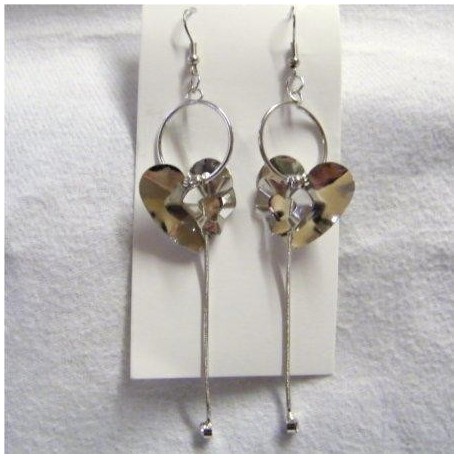 BOUCLES D'OREILLES ELEGANCE COEUR