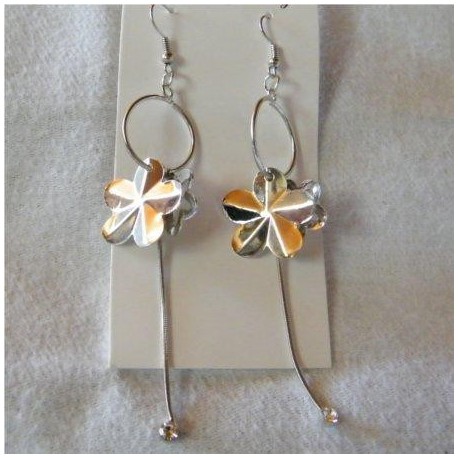 BOUCLES D'OREILLES ELEGANCE FLEUR