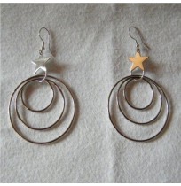 BOUCLES D'OREILLES CLASSE TRIPLE ANNEAU