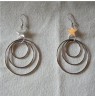 BOUCLES D'OREILLES CLASSE TRIPLE ANNEAU