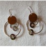 BOUCLES D'OREILLES CLASSE CERCLE DOUBLE ANNEAU