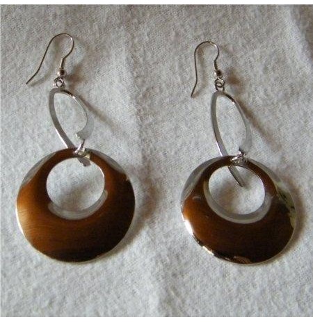 BOUCLES D'OREILLES CLASSE OVALE ROND