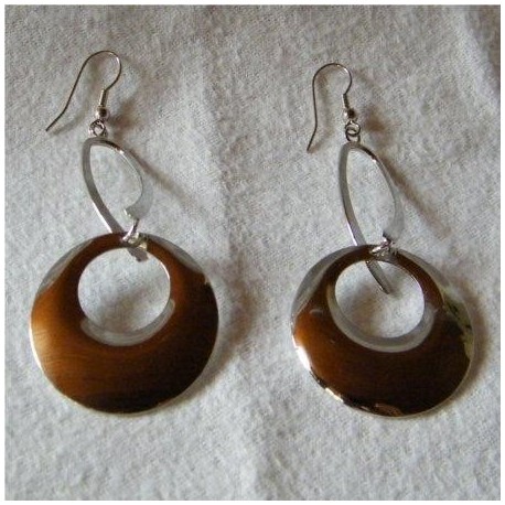 BOUCLES D'OREILLES CLASSE OVALE ROND