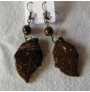 BOUCLES D'OREILLES MALAWI FEUILLE