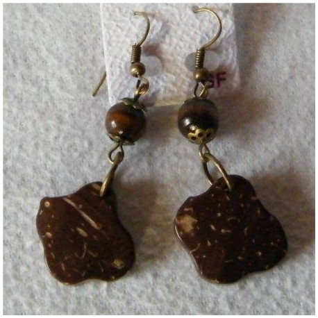 BOUCLES D'OREILLES MALAWI CARRE