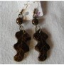 BOUCLES D'OREILLES MALAWI FEUILLE DE CHENE