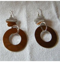 BOUCLES D'OREILLE CLASSE FLEUR DISQUE