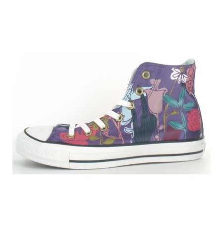 Baskets CONVERSE all star satin violet multi - Femme