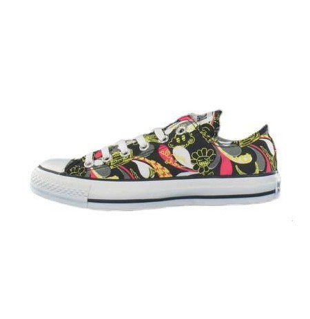 Baskets CONVERSE all star punk print ox noir/rose - Femme