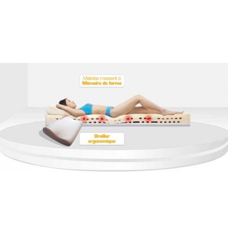 Matelas massant à mémoire de forme