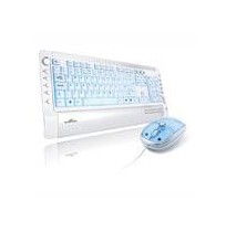 Clavier ultra mince lumineux + Souris optique lumineuse - Bluest