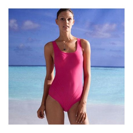 Maillot de bain 1 pièce lignes amincissantes