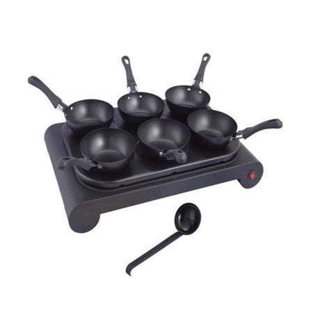 L'ensemble 2 en 1 crépière/mini wok