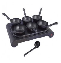L'ensemble 2 en 1 crépière/mini wok