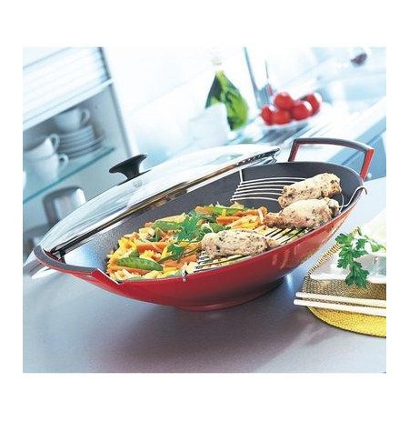 Wok avec couvercle