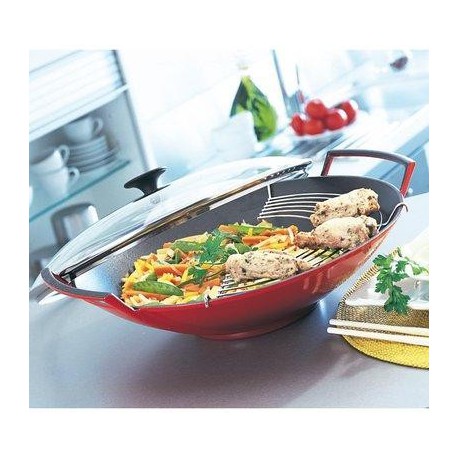 Wok avec couvercle
