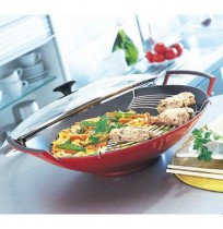 Wok avec couvercle