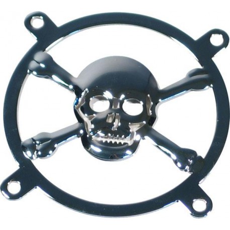 Grille 3D Tête de Mort pour ventilateur 80 mm