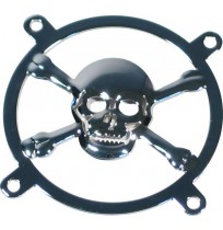 Grille 3D Tête de Mort pour ventilateur 80 mm