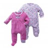Pyjamas velours bébé fille (lot de 2)