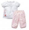 Ensemble T-shirt et pantalon boule bébé fille