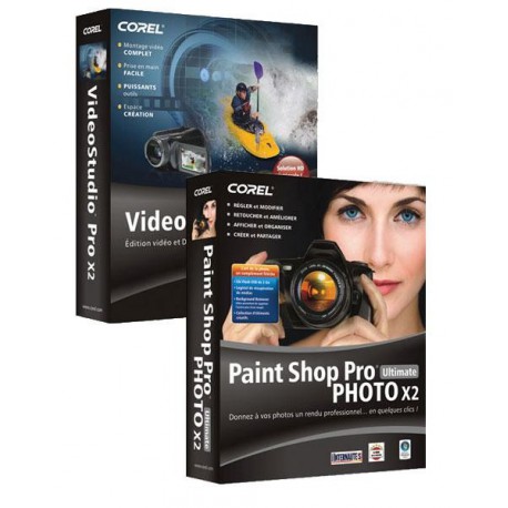 Corel Paint Shop Pro Photo X2 Ultimate et Video Studio Pro X2 (fr