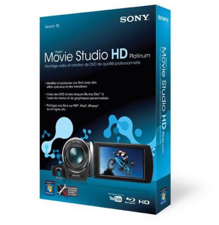 Sony Vegas Movie Studio HD 10 Platinum Edition (français, WINDOW