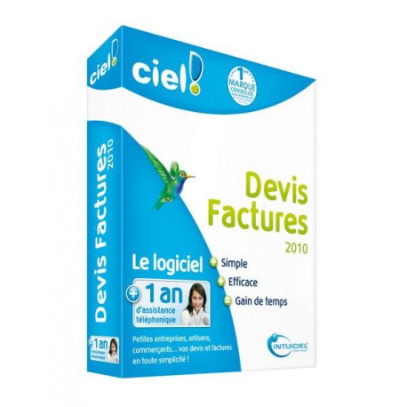 Ciel Devis Factures 2010 avec 1 an d'assistance téléphonique off