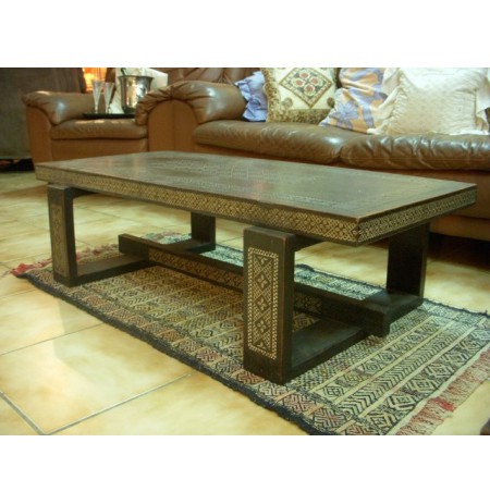 TABLE BASSE SCULPTE ORIGINE MADAGASCAR