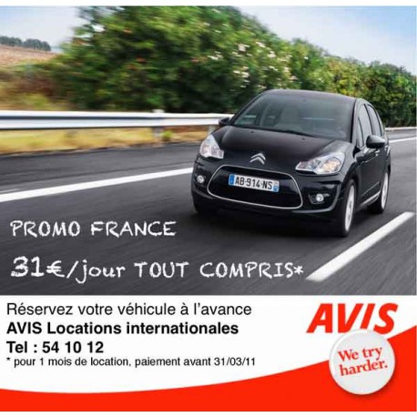 AVIS PACIFICAR Location de voitures aux USA, en France métropolitaine, en Nouvelle Zélande