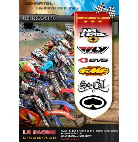 LH RACING : MOTOCROSS, ROUTIERES ET ACCESSOIRES MOTOS ET SCOOTERS TAHITI