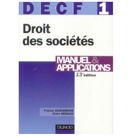 DECF 1 Droit des sociétés, des autres groupements et des entrepr