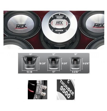 MTX Haut Parleurs THUNDER 9500