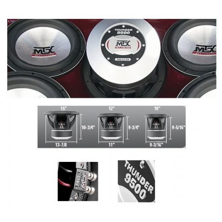 MTX Haut Parleurs THUNDER 9500