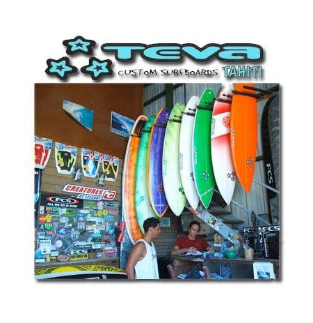 TEVA SURFBOARDS, le magicien du surf à TAHITI