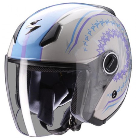 Casque Jet Scorpion EXO 200 Paradise Bleu