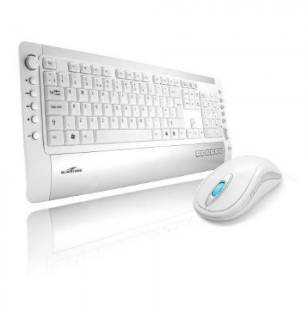 Clavier multimédia sans fil et souris sans fil USB Bluestork