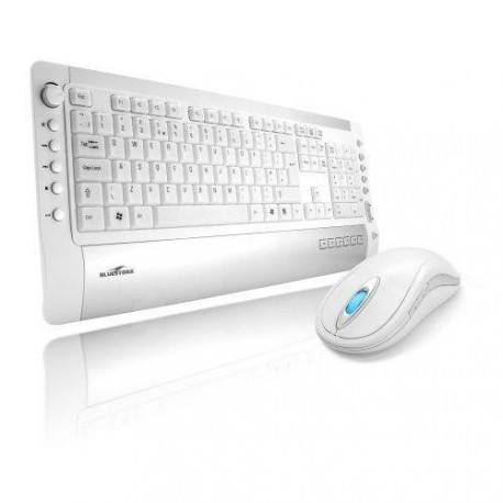 Clavier multimédia sans fil et souris sans fil USB Bluestork