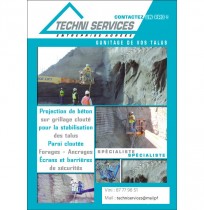 TECHNI SERVICES : PROJECTION DE BETON ET GUNITAGE DE VOS TALUS